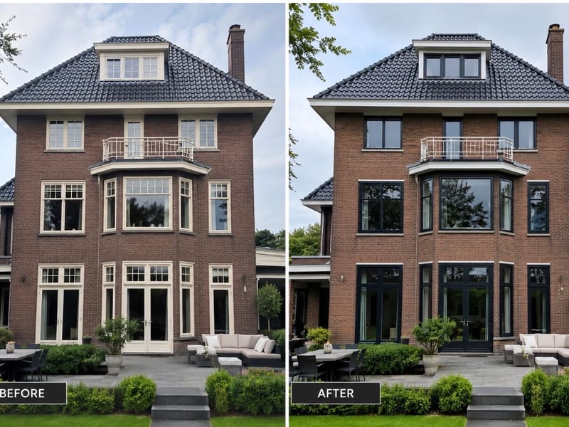 Erker & kozijnen vernieuwd