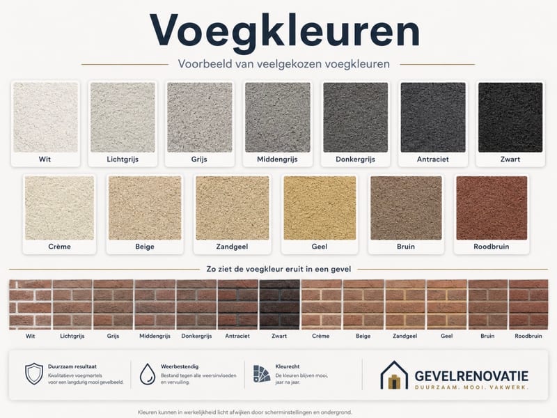 Nieuw metsel- & voegkleur